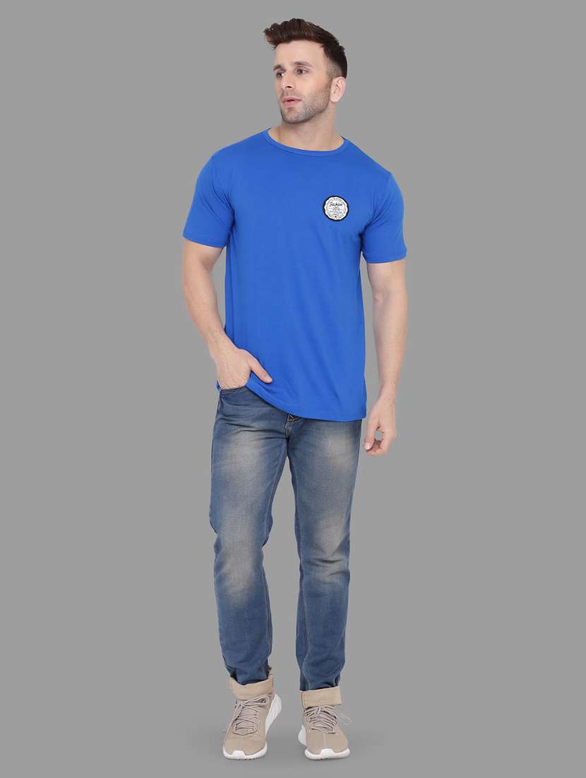 men solid round neck t-shirt - 20841542 -  Standard Image - 2