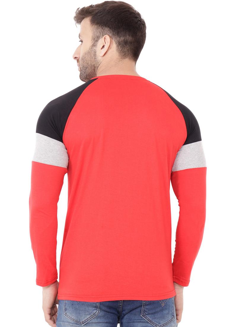 red cotton blend t-shirt - 20841549 - Standard Image - 2
