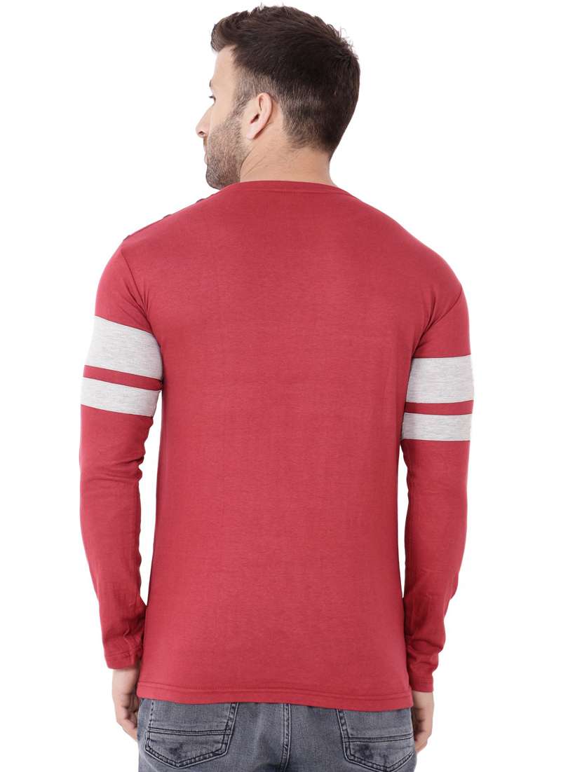 maroon cotton blend t-shirt - 20841556 -  Standard Image - 2