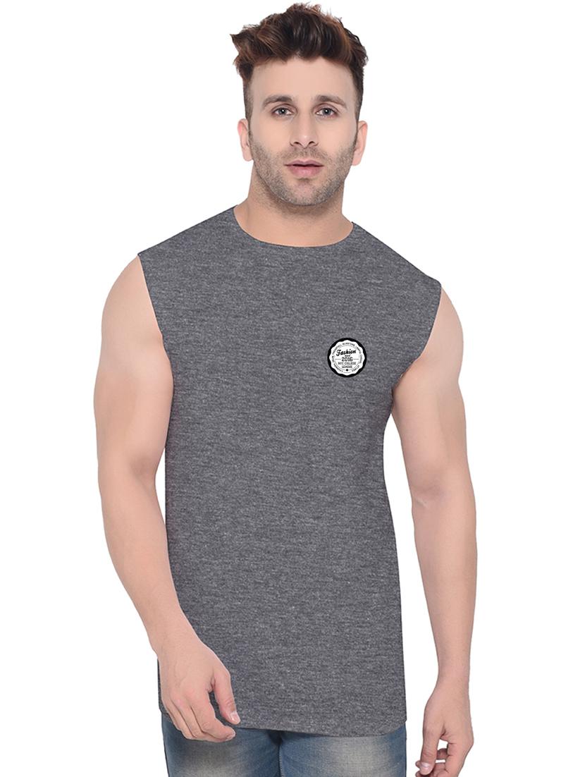 grey cotton blend t-shirt - 20841568 -  Zoom Image - 0