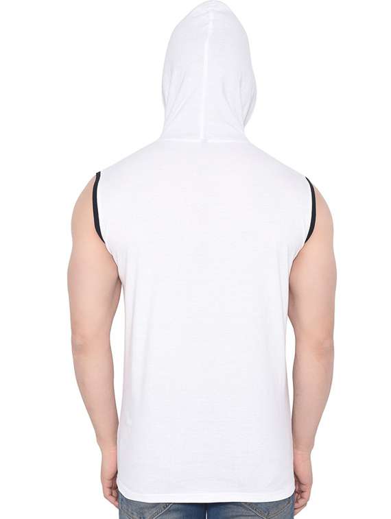 men hooded neck sleeveless t-shirt - 20841593 -  Standard Image - 2