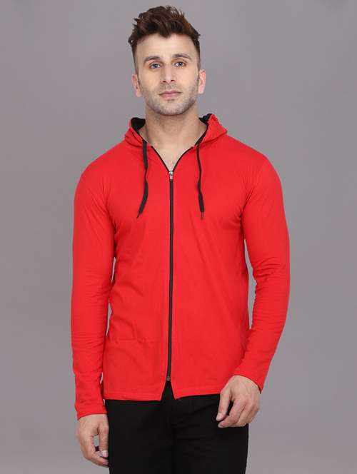 red cotton blend t-shirt - 20841614 -  Standard Image - 0