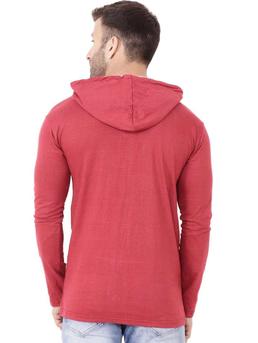 maroon cotton blend t-shirt - 20841622 -  Standard Image - 2