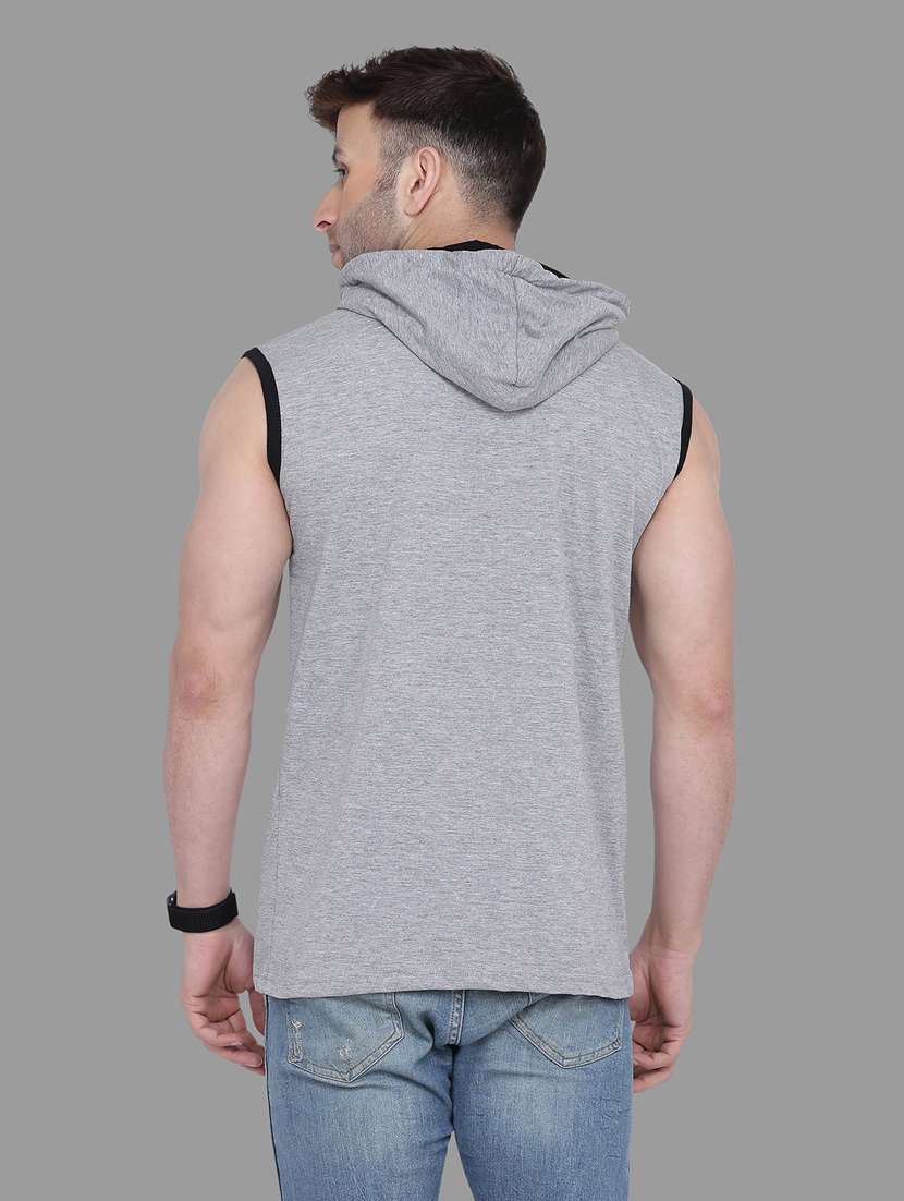 grey cotton blend t-shirt - 20841625 - Standard Image - 2