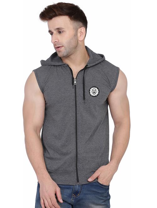 grey cotton blend t-shirt - 20841638 - Standard Image - 0