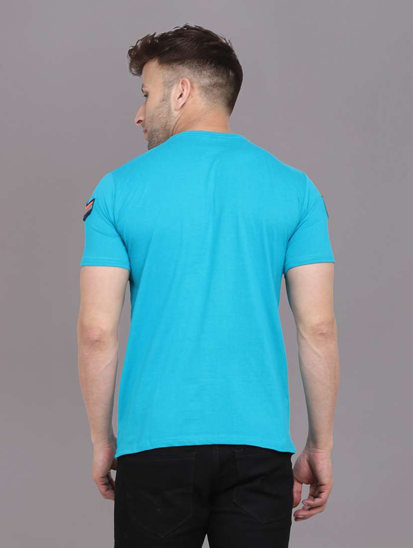 men logo print round neck t-shirt - 20841671 -  Standard Image - 2