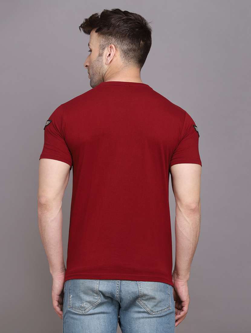 men solid round neck t-shirt - 20841672 -  Standard Image - 2