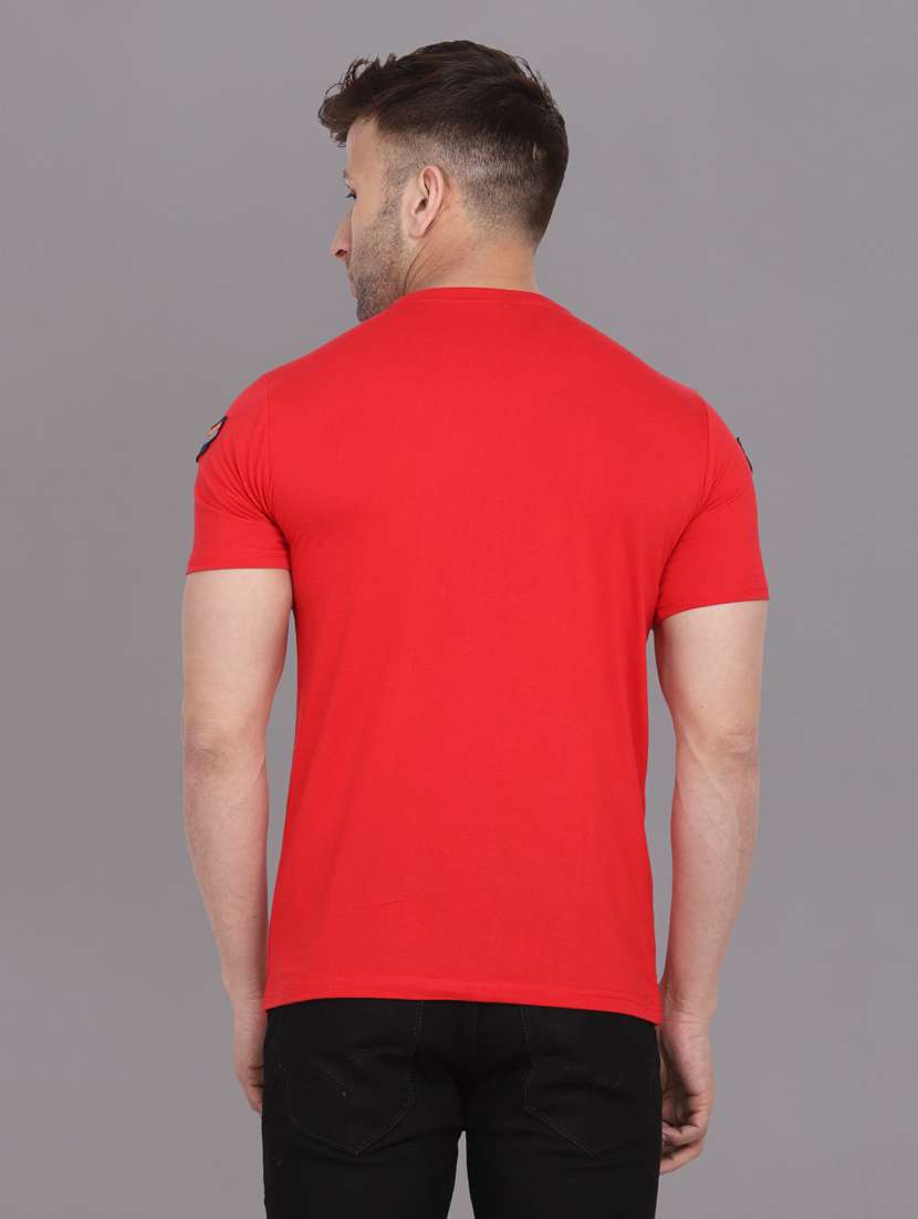Red Cotton Blend T-shirt - 20841688 -  Standard Image - 2