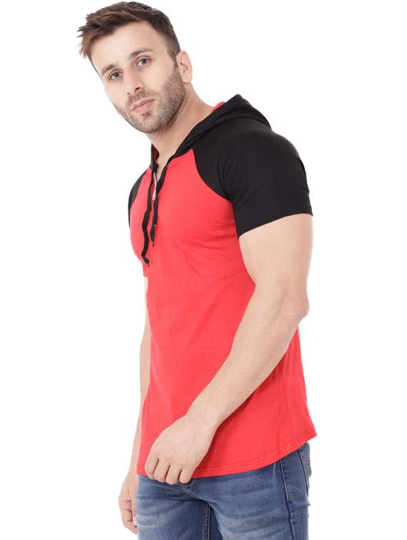 red cotton blend t-shirt - 20841698 -  Standard Image - 2