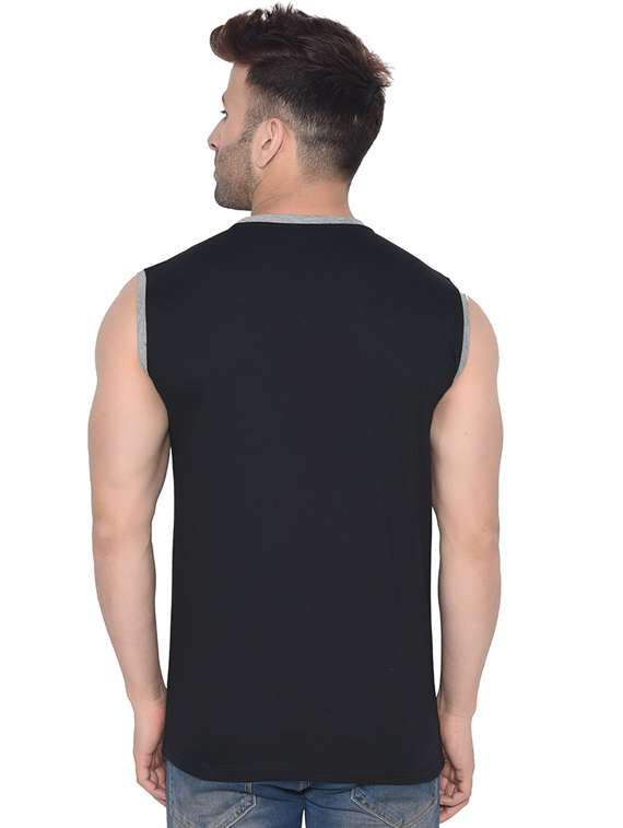 black cotton blend t-shirt - 20841727 -  Standard Image - 2
