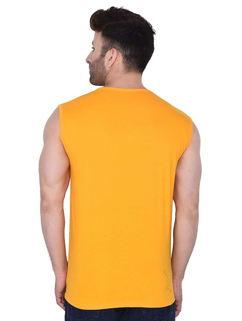 yellow cotton blend t-shirt - 20841744 -  Standard Image - 2