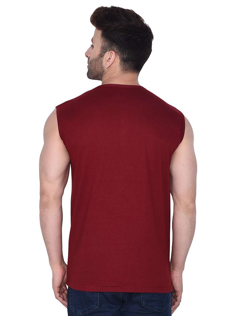 maroon cotton blend t-shirt - 20841747 -  Standard Image - 2