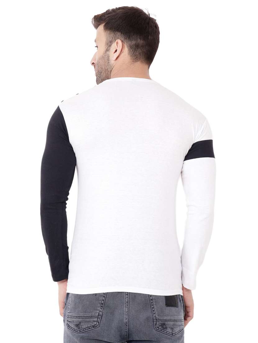 men color block long sleeve t-shirt - 20841754 - Standard Image - 2