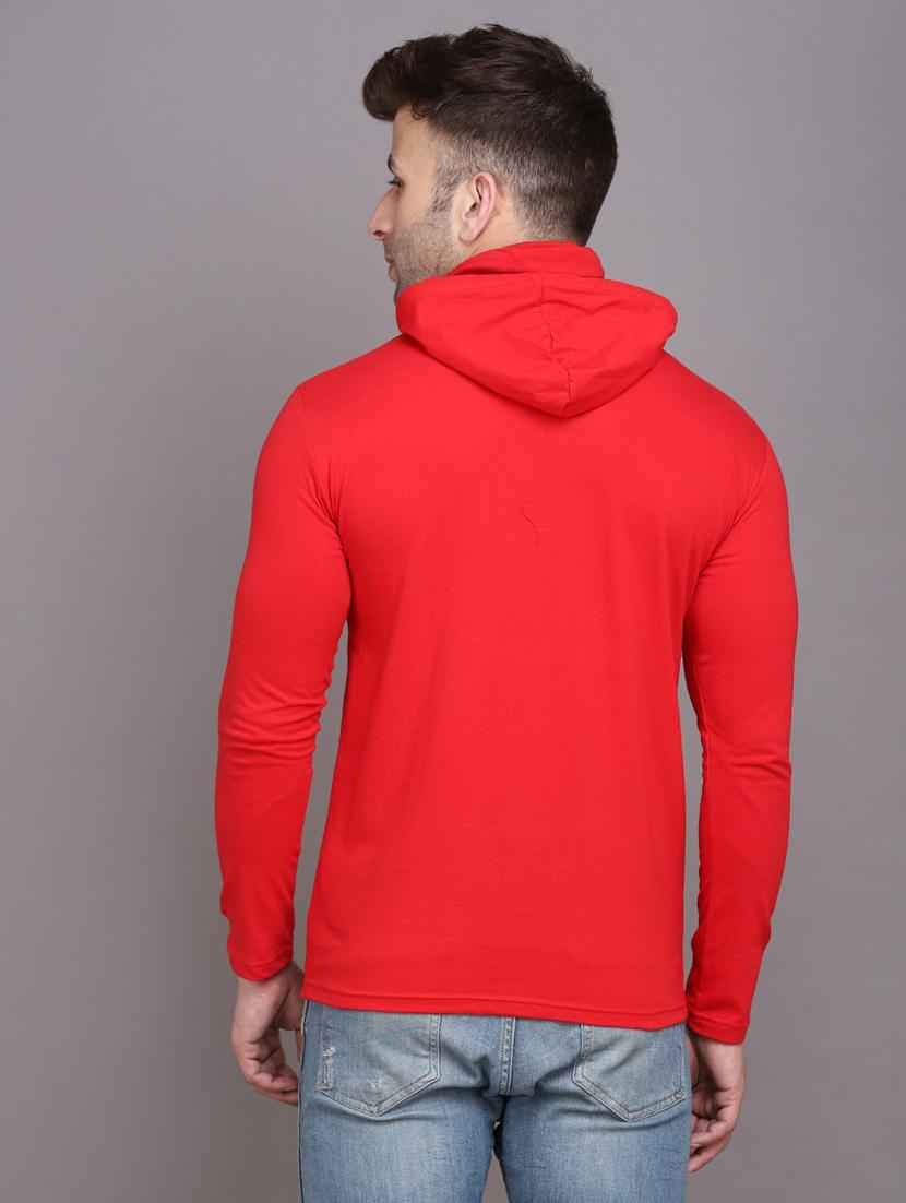 red cotton blend t-shirt - 20841774 - Standard Image - 2