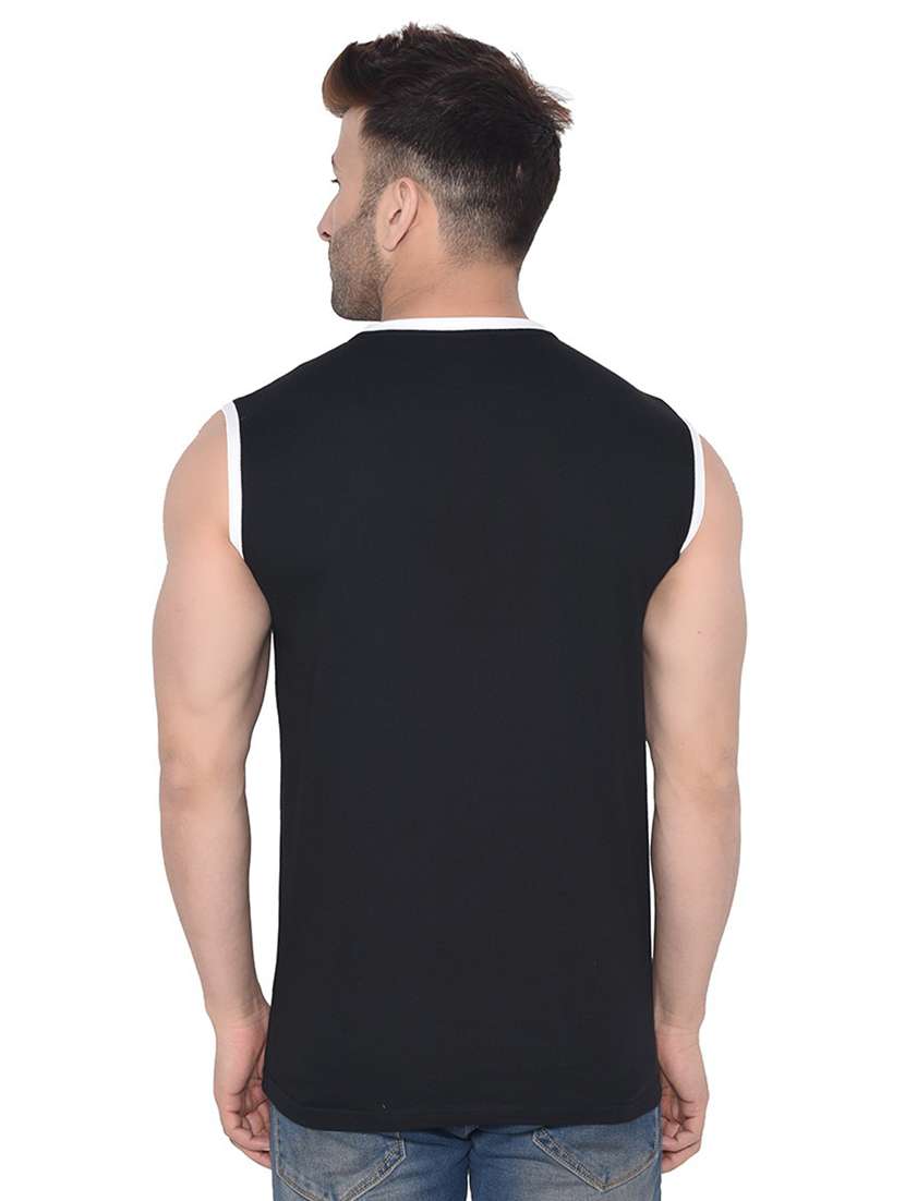 black cotton blend t-shirt - 20841789 -  Standard Image - 2