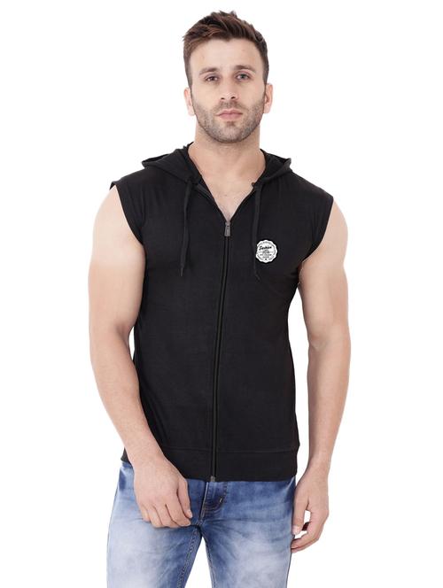 black cotton blend t-shirt - 20841795 -  Standard Image - 0