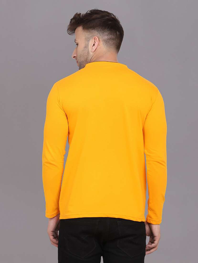 yellow cotton blend t-shirt - 20841897 -  Standard Image - 2