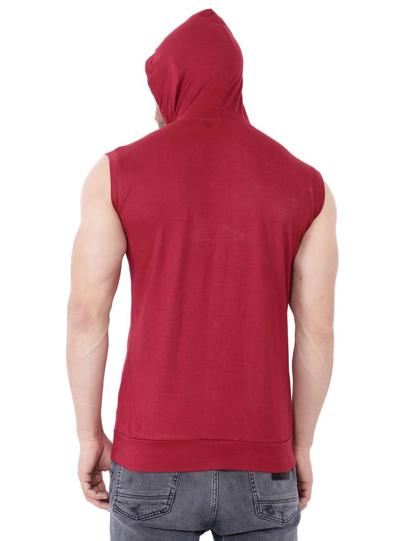 maroon cotton blend t-shirt - 20841935 -  Standard Image - 2