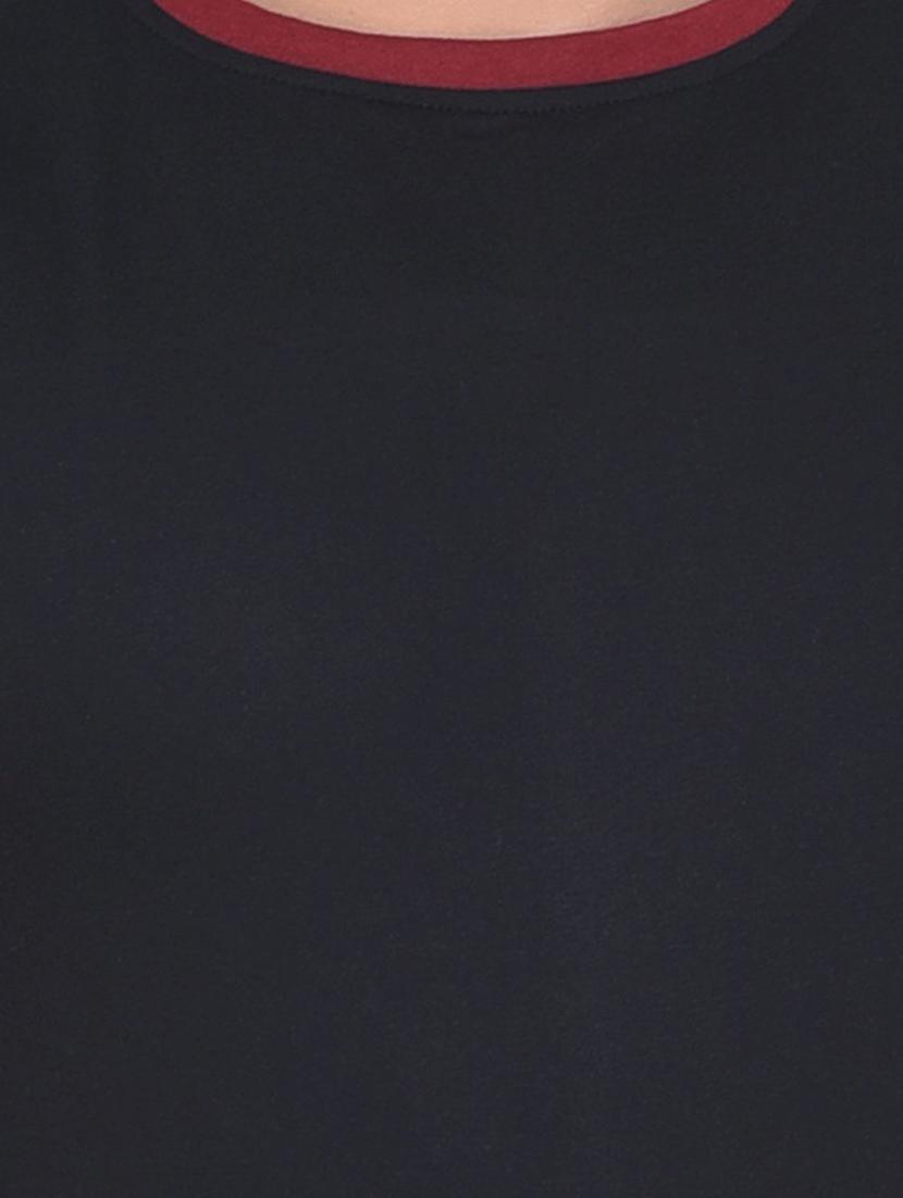 black cotton blend t-shirt - 20841951 - Standard Image - 2