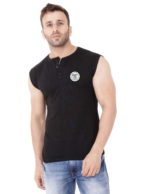 solid cotton blend t-shirt - 20841960 - Standard Image - 0