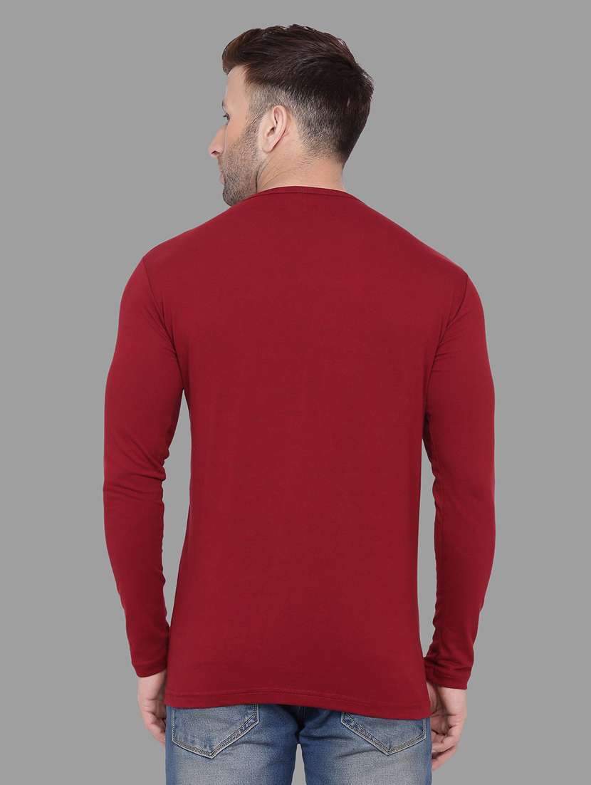 maroon cotton blend t-shirt - 20841993 -  Standard Image - 2