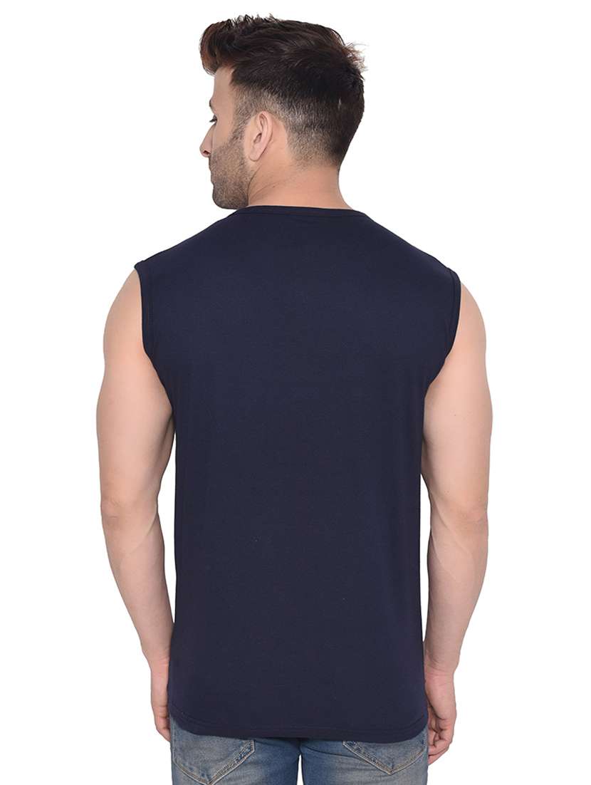 dark blue cotton blend t-shirt - 20842011 -  Standard Image - 2