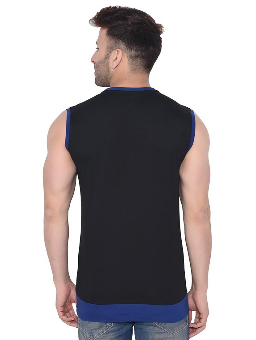 black cotton blend t-shirt - 20842017 - Standard Image - 2