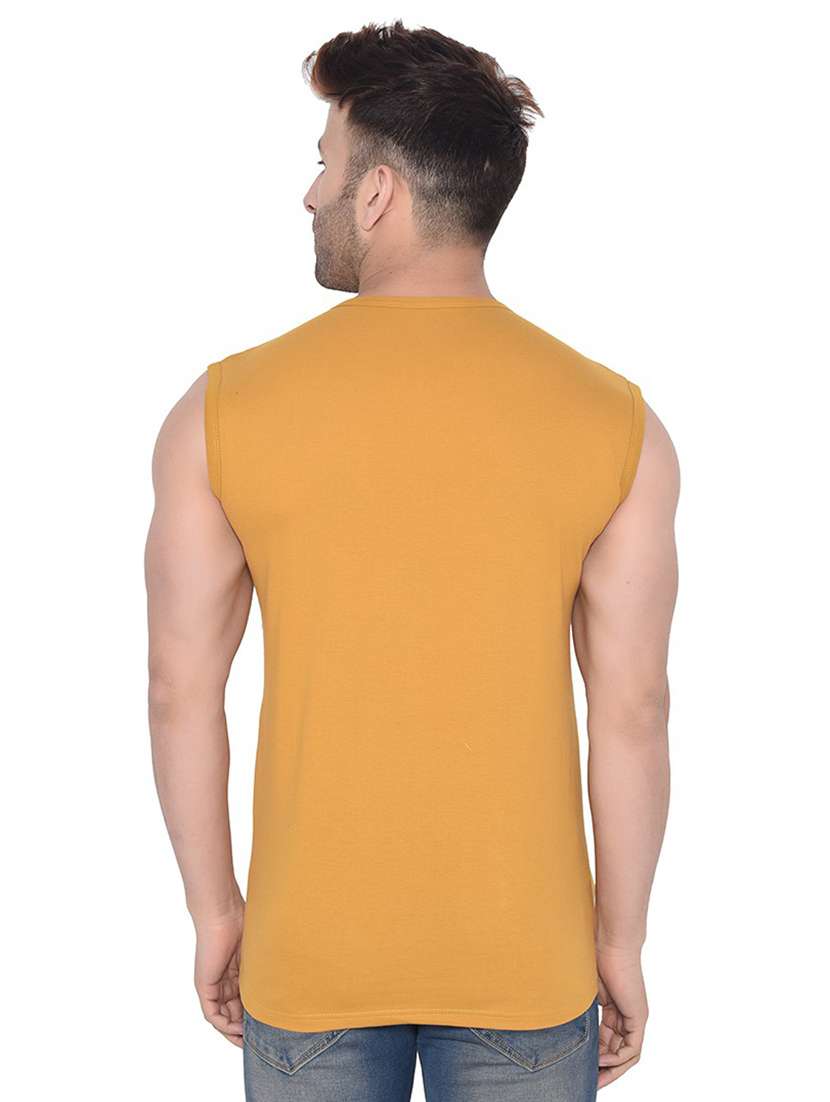 yellow cotton blend all over print t-shirt - 20842083 -  Standard Image - 2