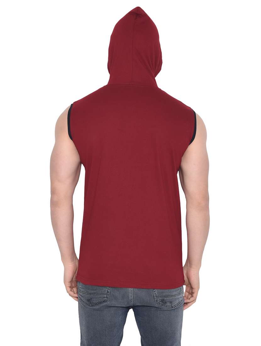 maroon cotton blend t-shirt - 20842090 -  Standard Image - 2