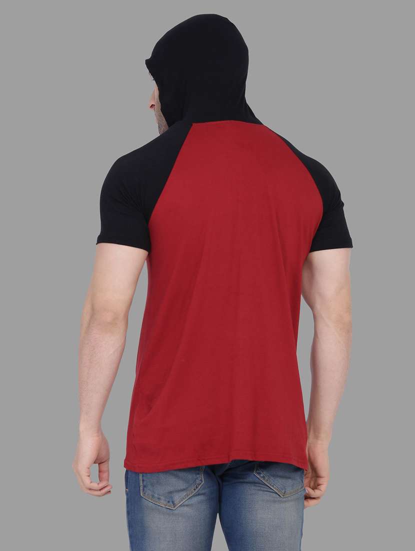 maroon cotton blend t-shirt - 20842107 -  Standard Image - 2