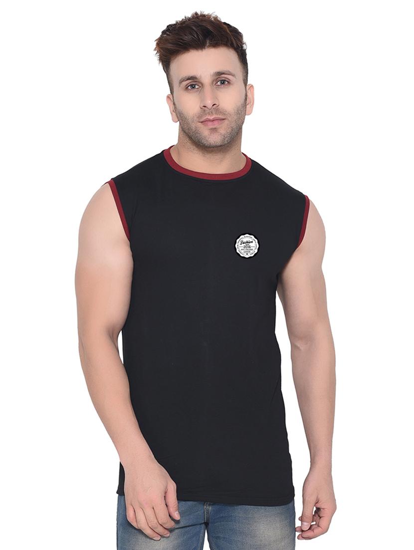 black cotton blend t-shirt - 20842117 - Zoom Image - 0