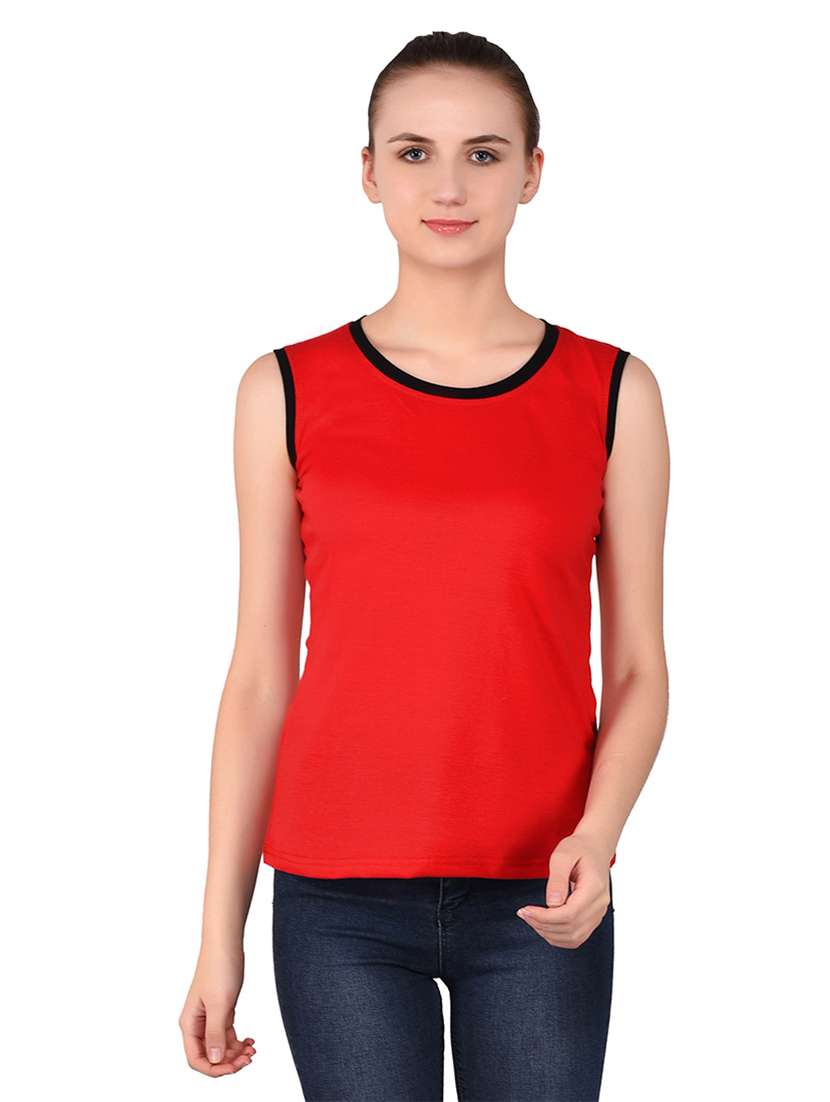 women solid round neck t-shirt