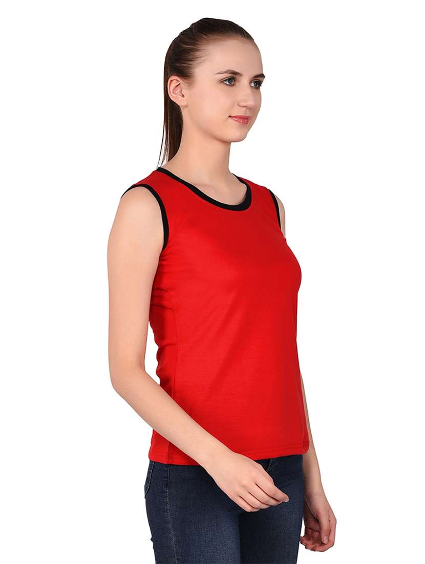 women solid round neck t-shirt - 20842142 -  Standard Image - 2