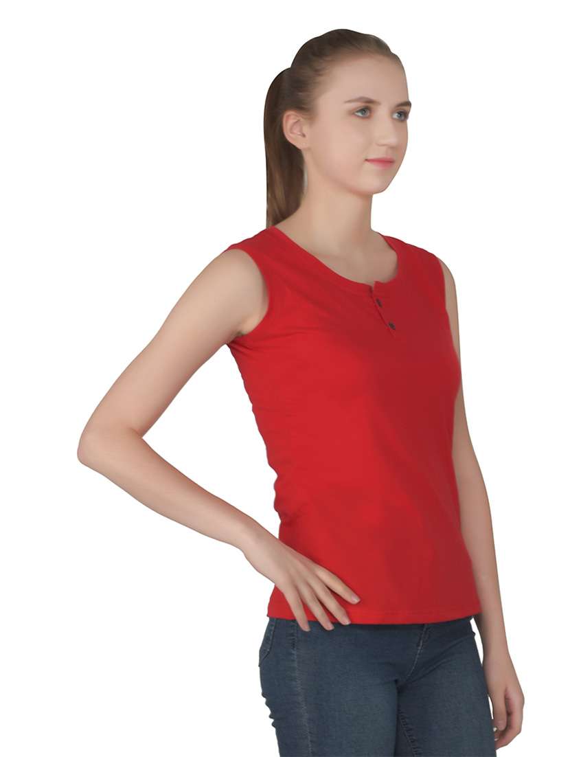 women solid round neck t-shirt - 20842173 - Standard Image - 2