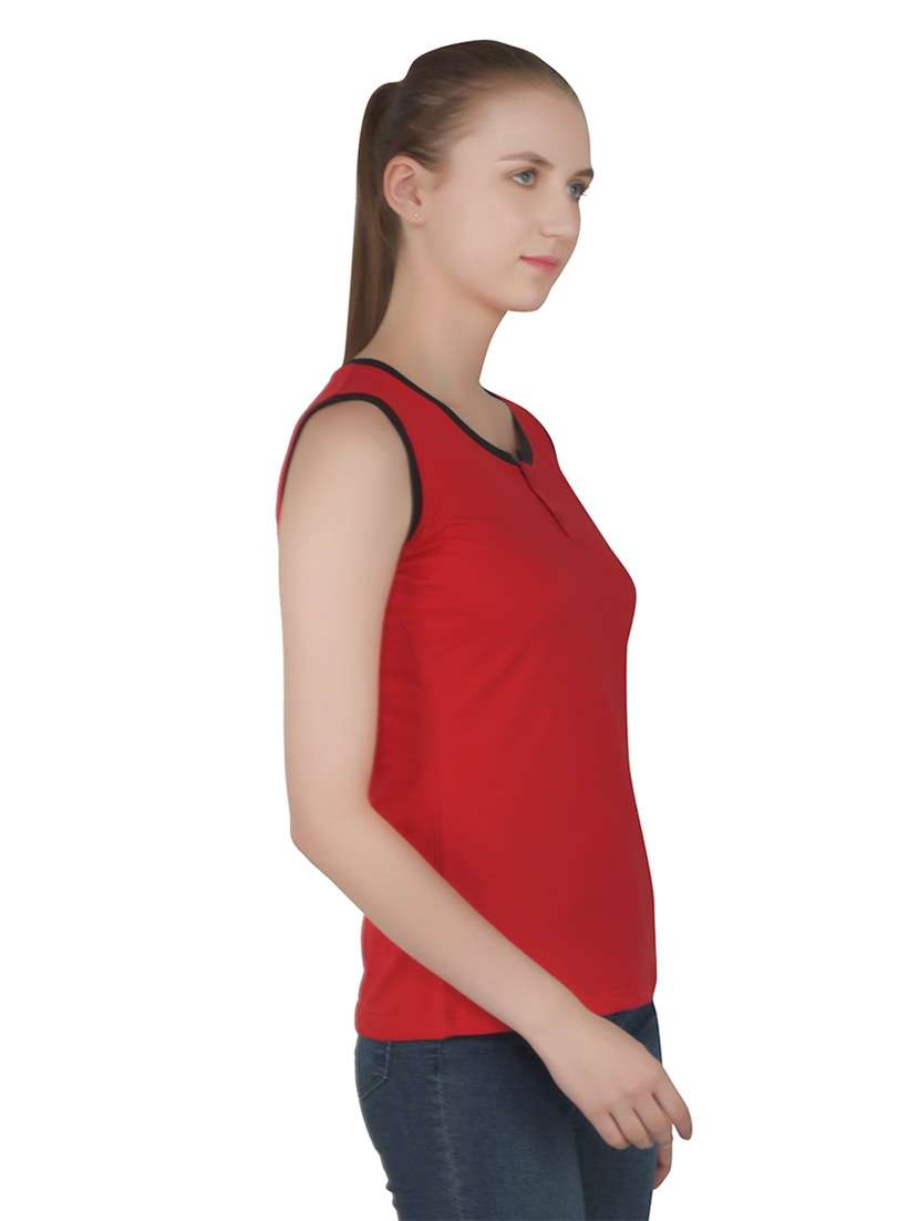 women solid round neck t-shirt - 20842230 -  Standard Image - 2