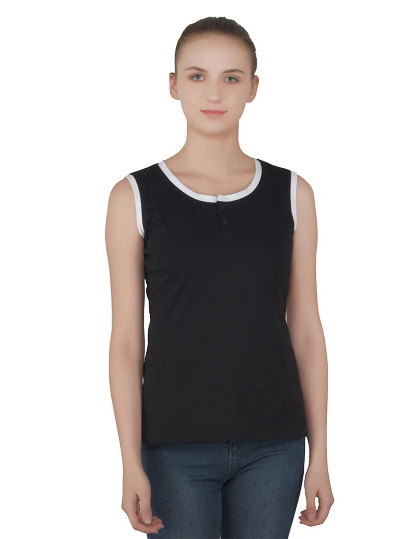 women solid round neck t-shirt