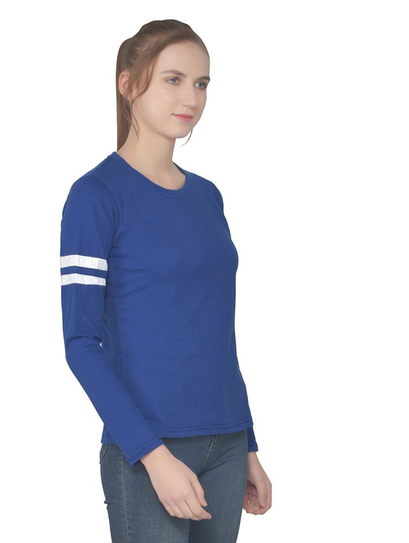 women solid round neck t-shirt - 20842280 - Standard Image - 2