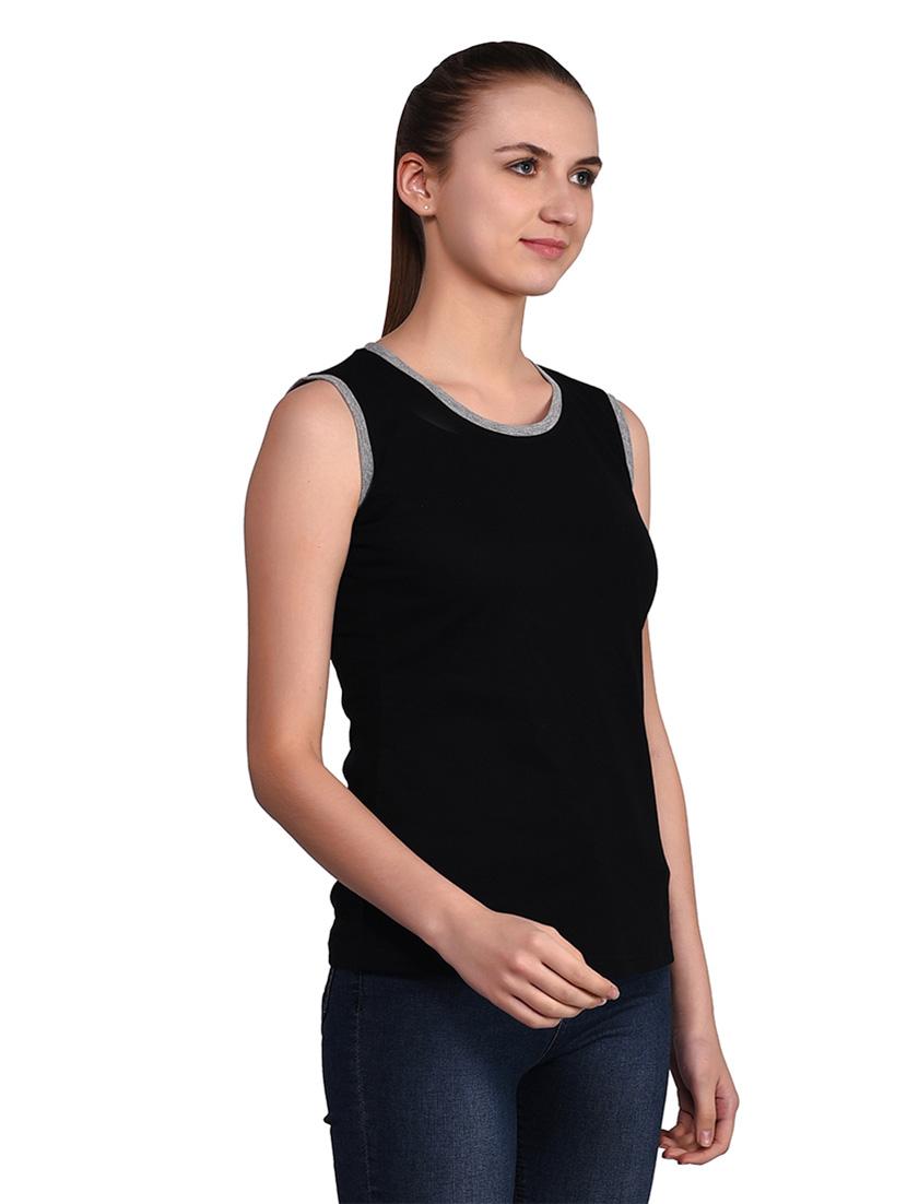women solid round neck t-shirt - 20842281 - Standard Image - 2