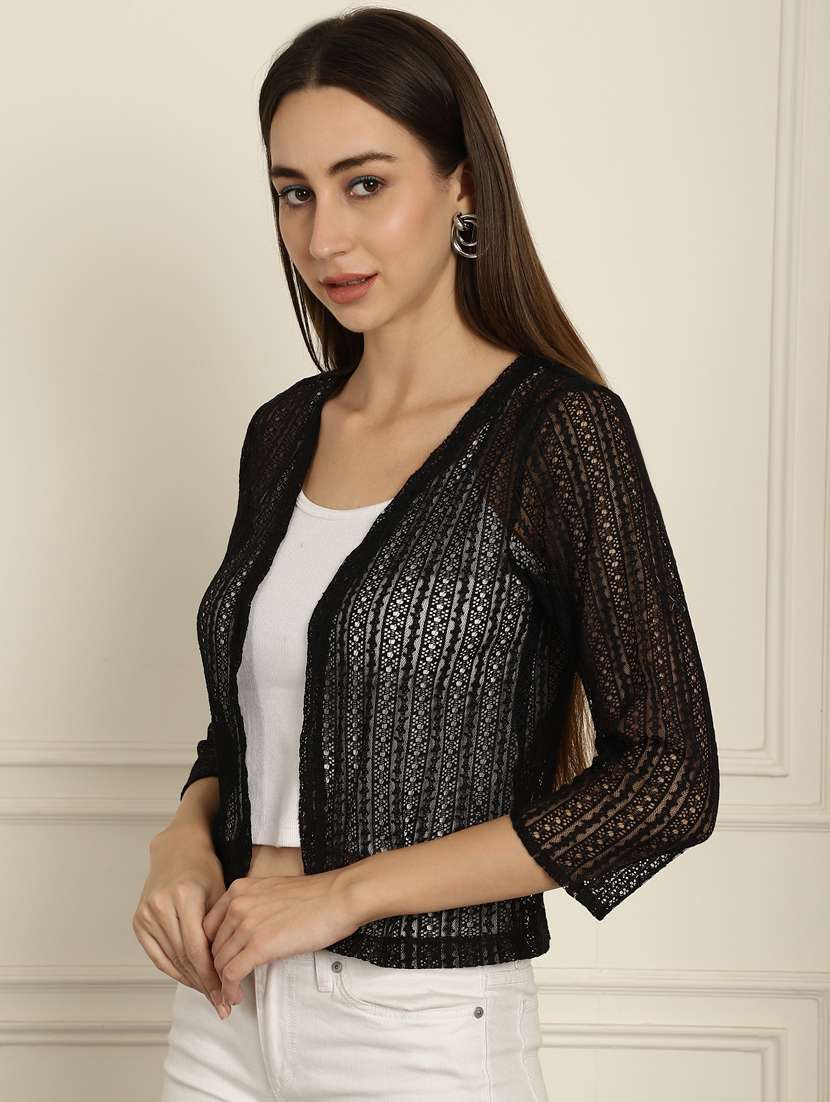 women self design net regular shrug - 20844422 -  Standard Image - 2