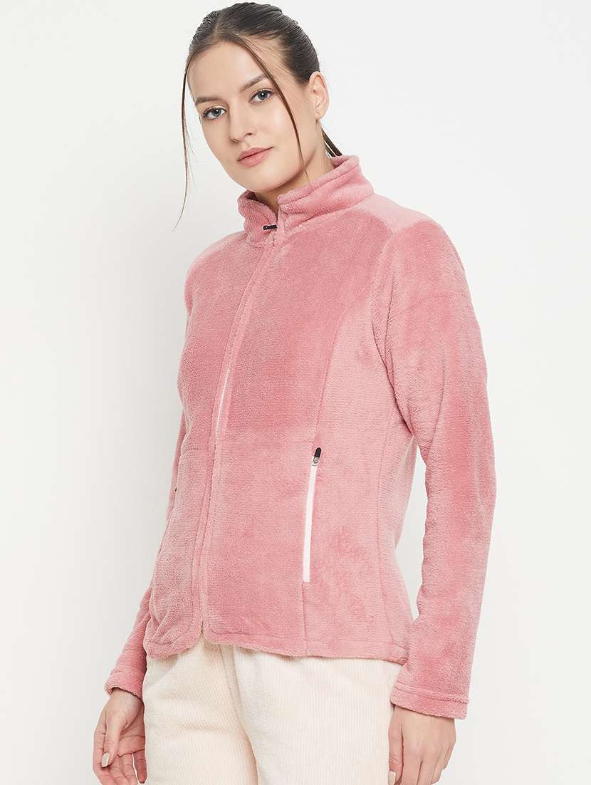 pink fleece plain sweatshirt - 20844486 -  Standard Image - 2