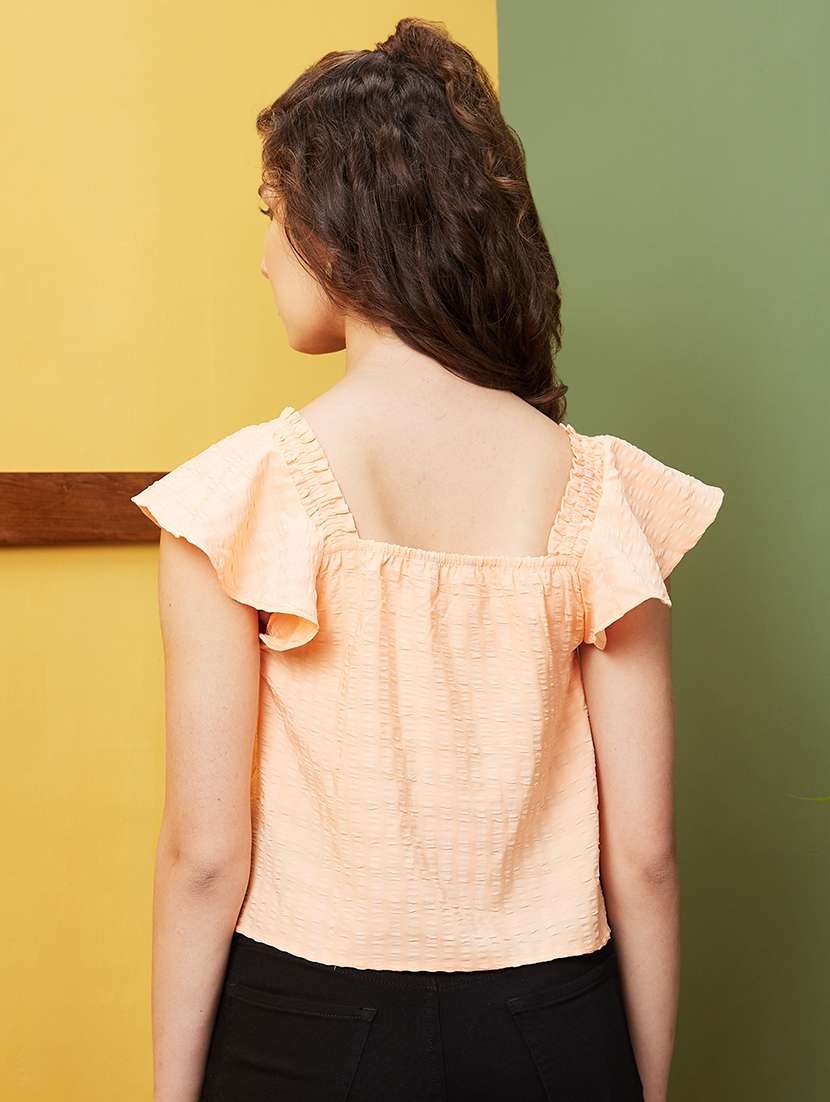 peach self-designed regular top - 20844593 -  Standard Image - 2