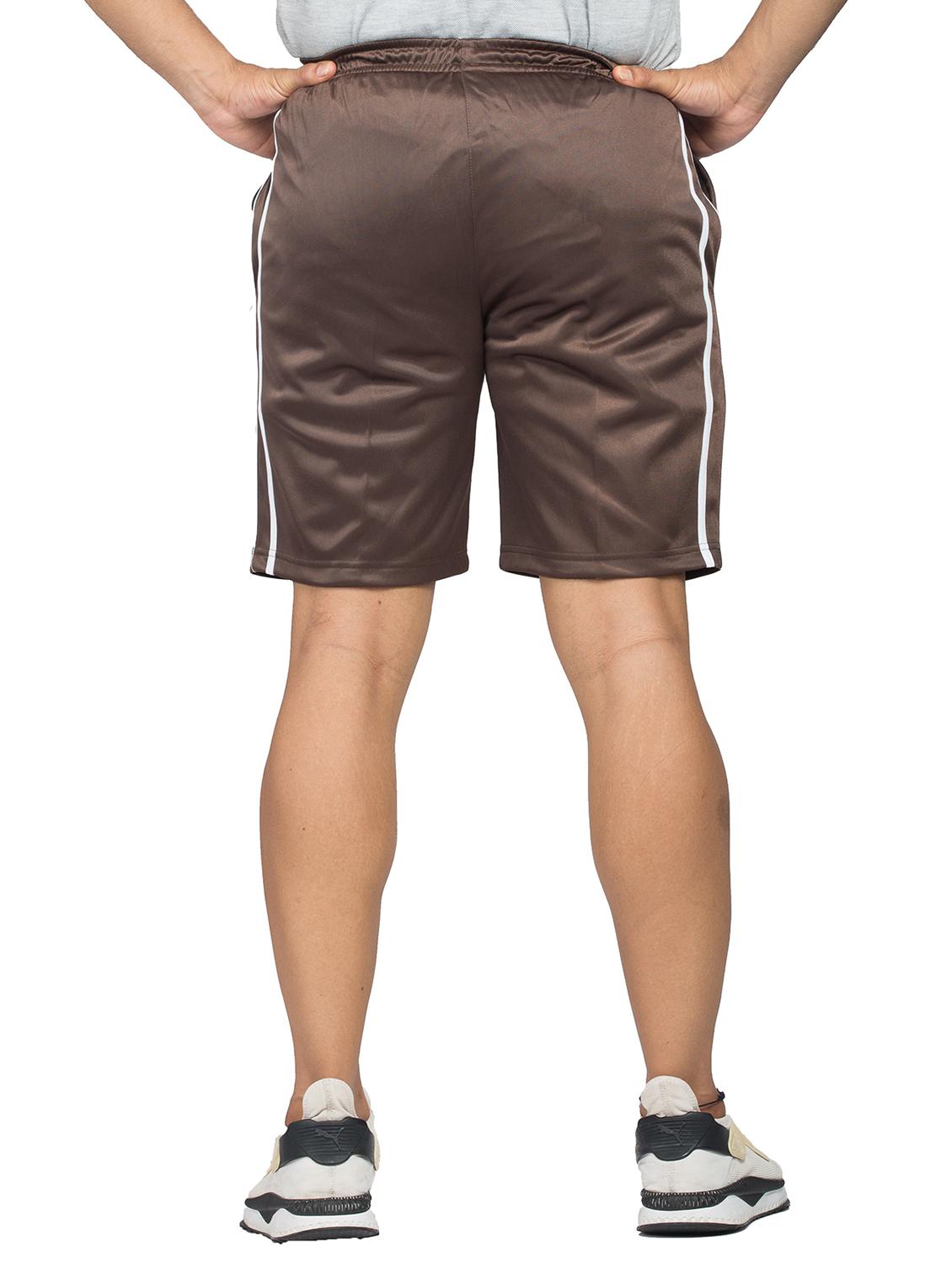 coffee brown polyester regular short - 20845146 - Standard Image - 2