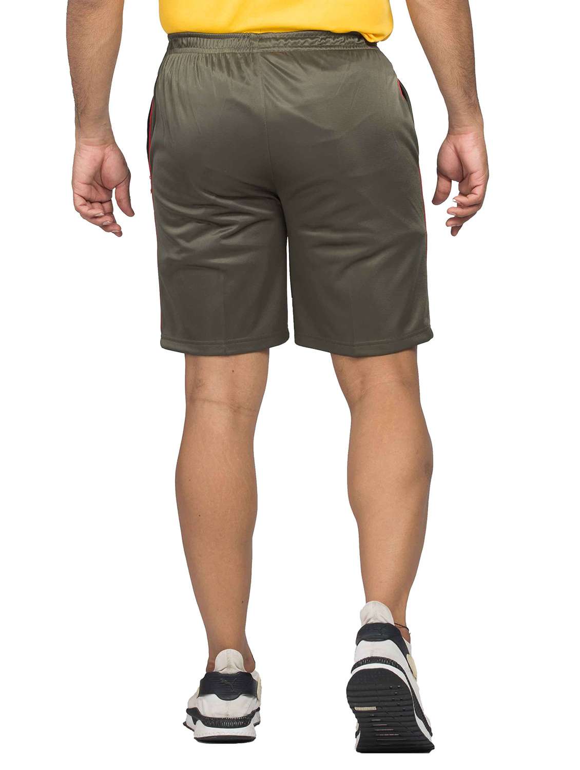 olive polyester regular short - 20845156 - Standard Image - 2