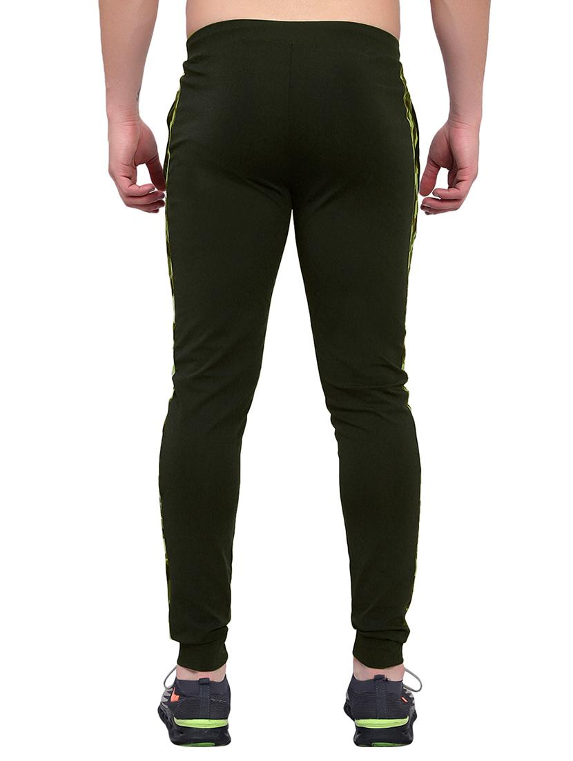 green lycra blend full length track pant - 20845203 - Standard Image - 2