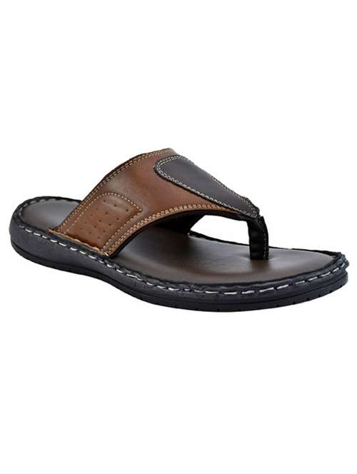 brown detailed slip on sandals - 20845401 - Standard Image - 0