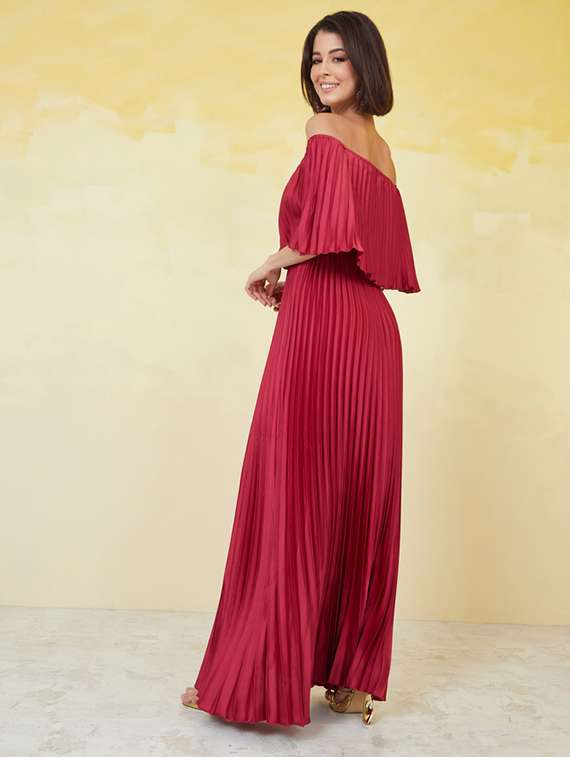 women red solid a-line dress - 20845984 -  Standard Image - 2