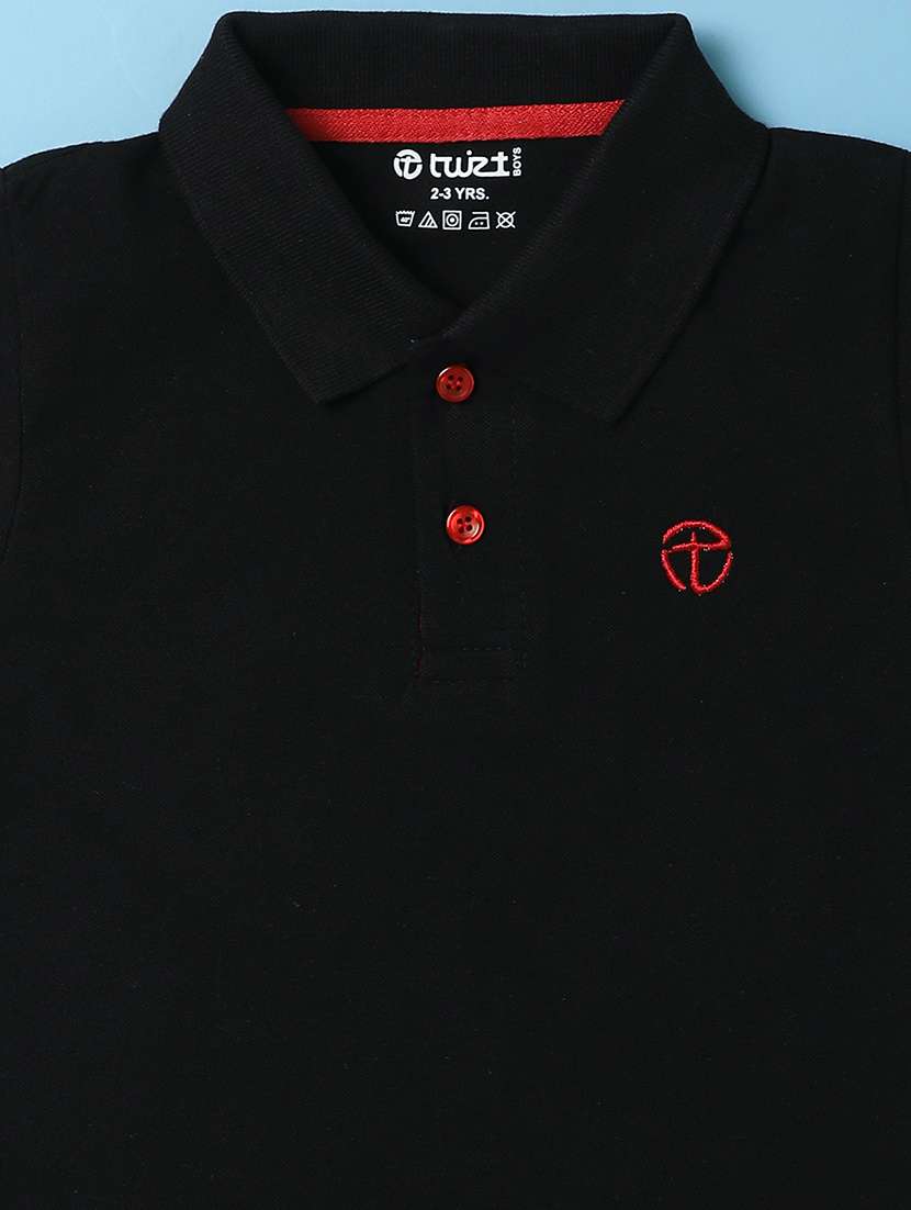 polo neck cotton t-shirt - 20846398 -  Standard Image - 2
