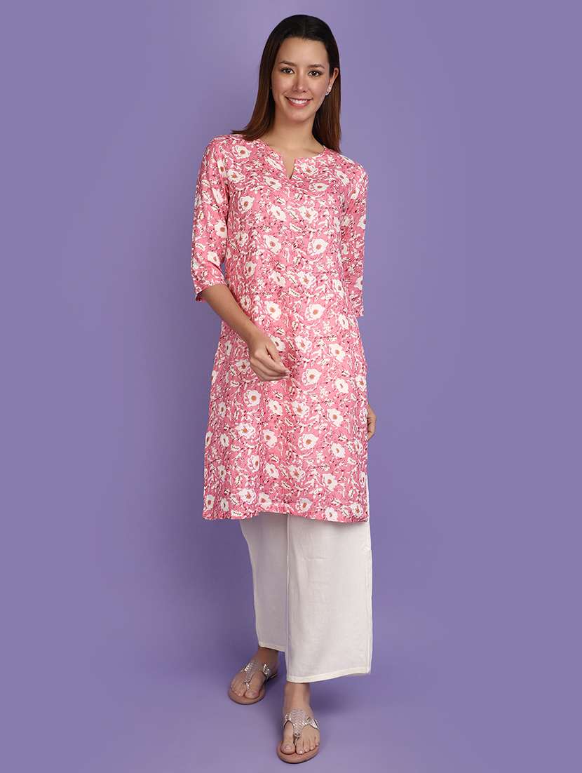 women printed kurta palazzo set set