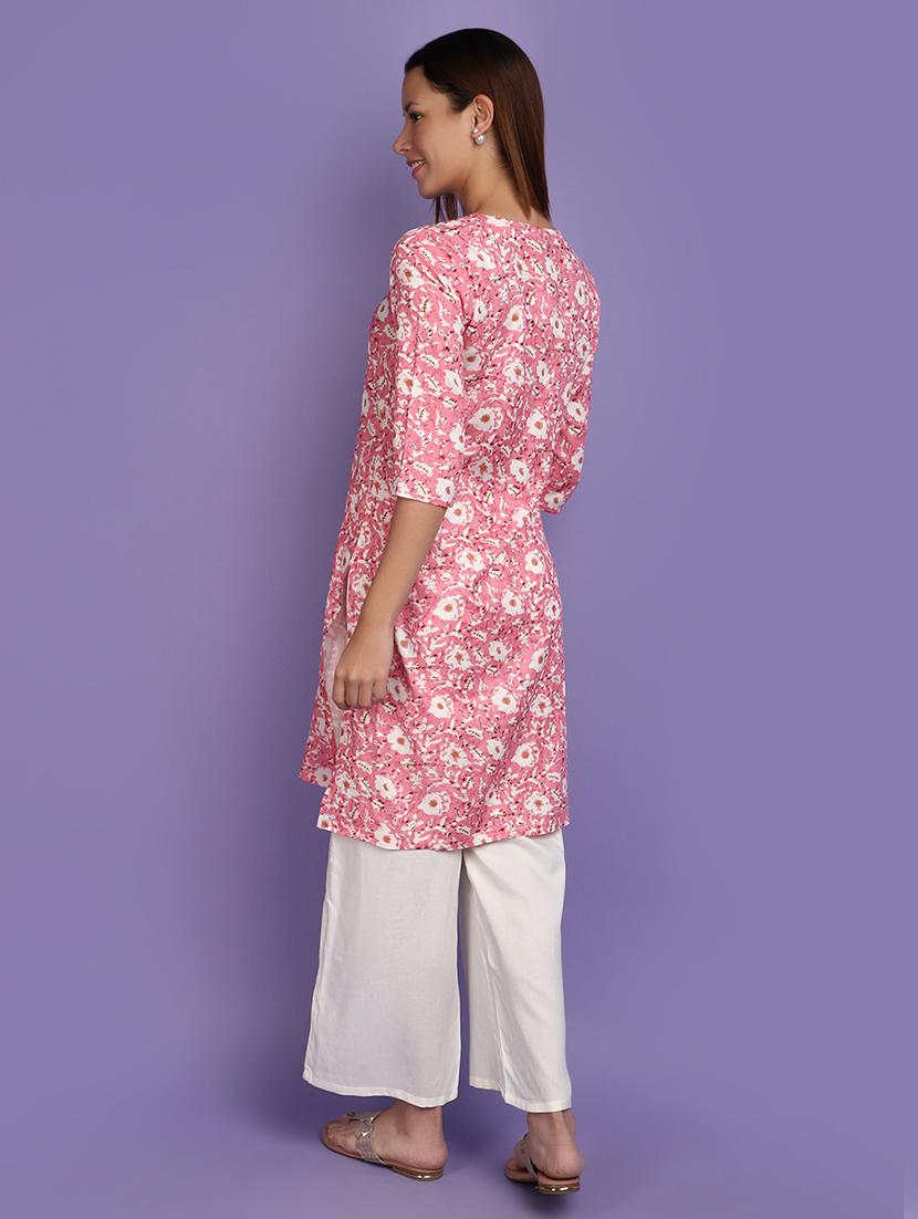 women printed kurta palazzo set set - 20846487 - Standard Image - 2