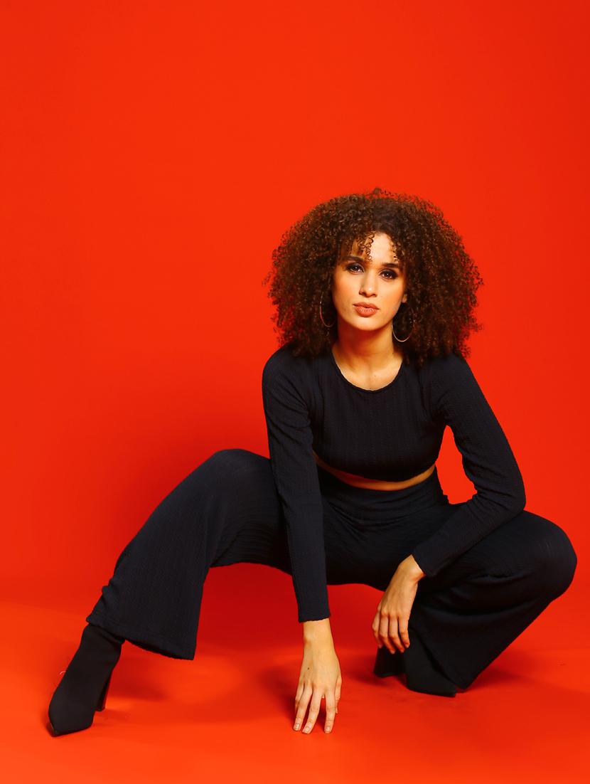 women black solid top and trouser co-ord set - 20848847 - Standard Image - 2